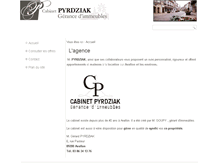 Tablet Screenshot of cabinet-pyrdziak.com